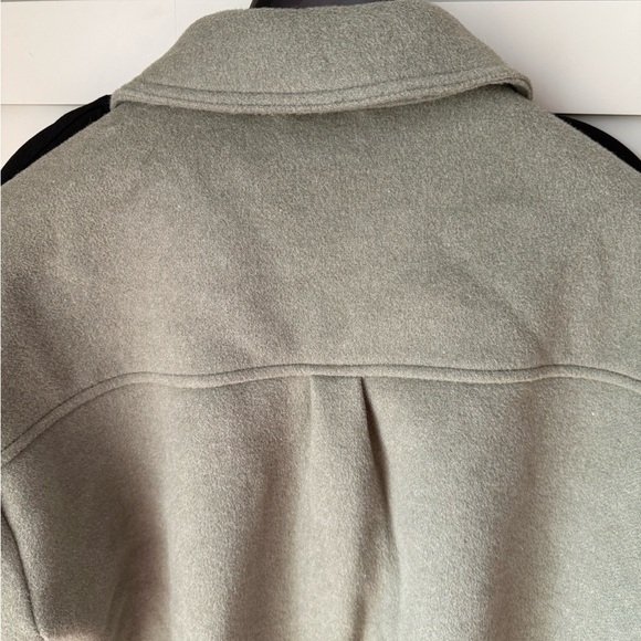 NWOT TALBOTS Sage/Olive Green Wool-Blend Shacket SZ L - Never Worn - Picture 9 of 16